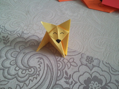 Оригами Лисичка